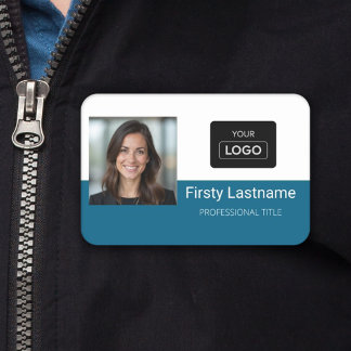 Easy Customize Photo Logo Name Tag - Editable