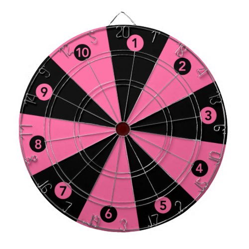 Easy dart board Just 1 thru 10 in pink and black