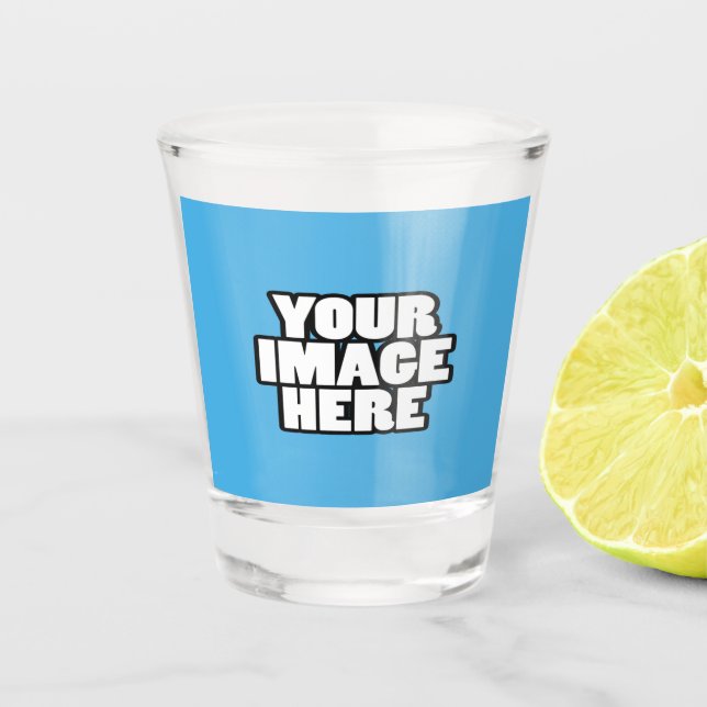 Easy design unique one of a kind personalized shot glass (Front)