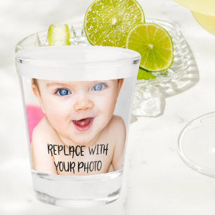 Easy design unique one of a kind personalized shot glass