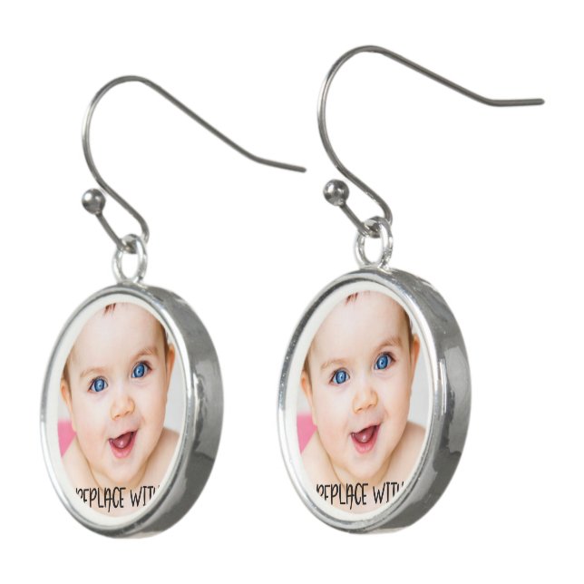 Easy Design Your Own Personalized Custom Earrings (Angled)