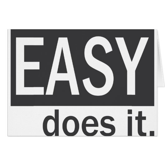 EASY does it (Front Horizontal)