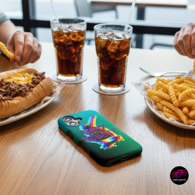 Easy Does It Do It Easy Skateboard Graphic Case-Mate iPhone Case (Good food. Good vibes. Easy Does It.)