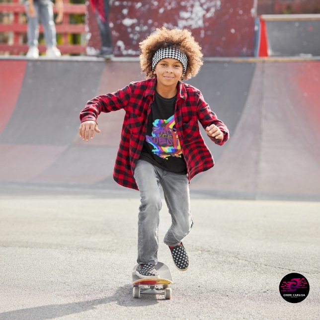 Easy Does It Do It Easy Skateboard Graphic T-Shirt (Easy does it. Just push, ride, and have fun.)