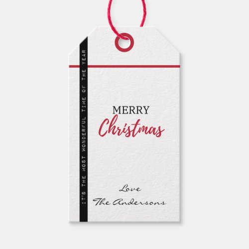 Easy Edit Name Christmas Gift Tag Favor tag