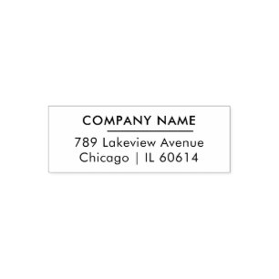 Easy Editable  Business Company Return Address Self-inking Stamp