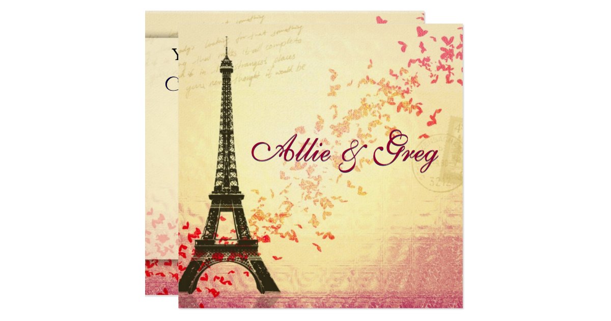 Easy, Elegant French themed invitation template