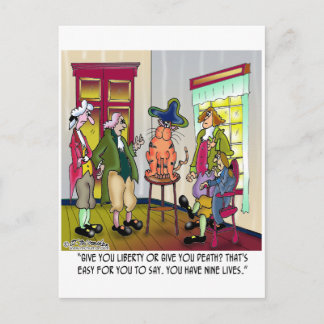 Easy For You To Say Give Me Liberty or Death Postcard