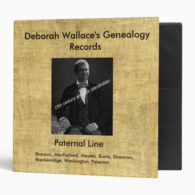 Easy Genealogy Record Keeping Binder (Front/Inside)