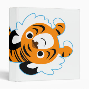 Easy-Going Cute Cartoon Tiger Avery Binder