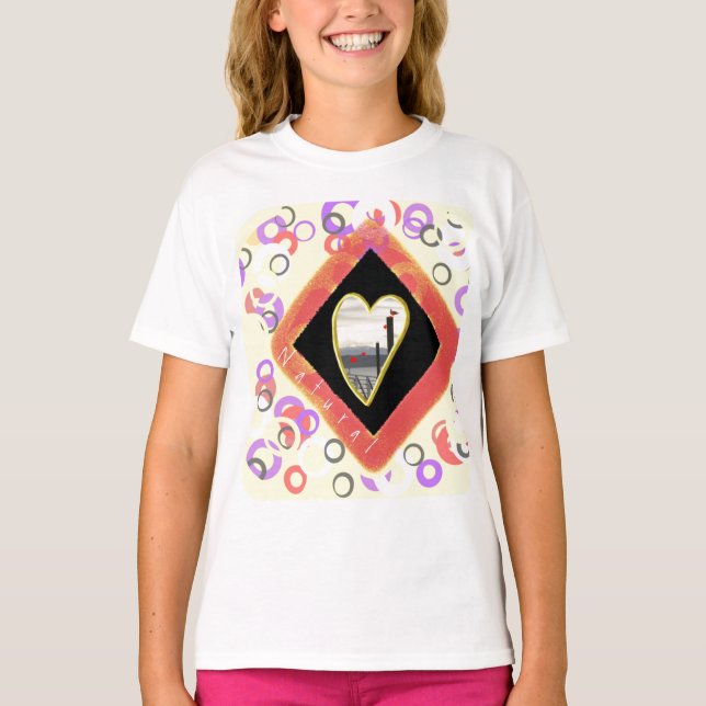 Easy-going Natural Community Living  T-Shirt (Front)