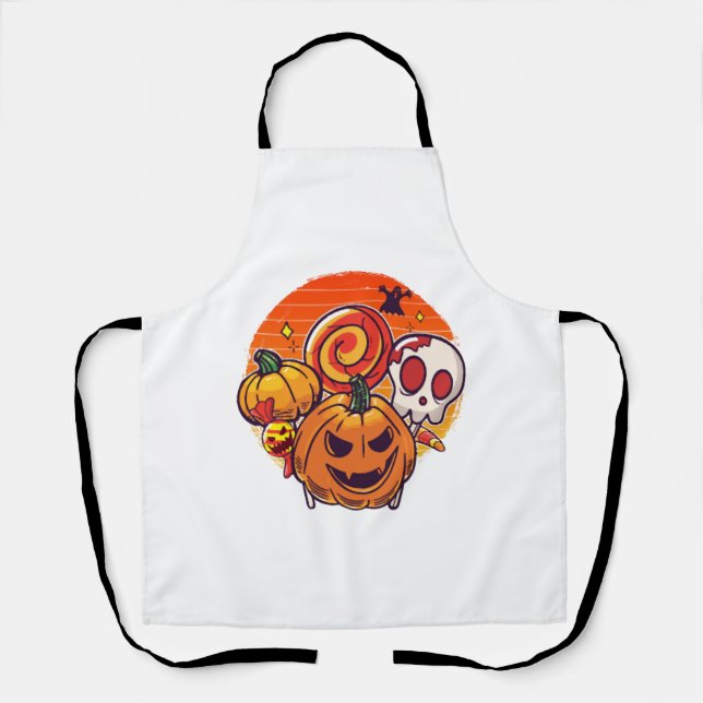 easy Halloween costume halloween mood   Apron (Front)