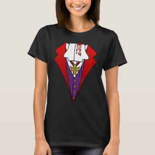 Easy Halloween Costume Tuxedo Bloody Dracula Vampi T-Shirt