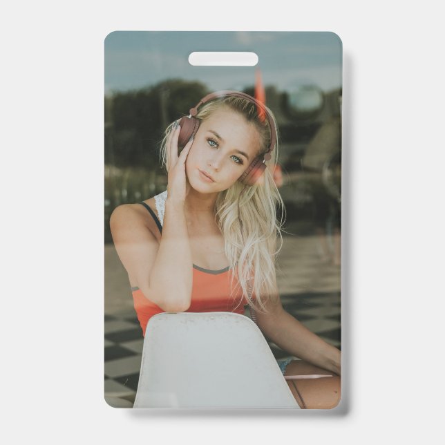 EASY!  ID Badge - Personalized - Add your Image (Front)