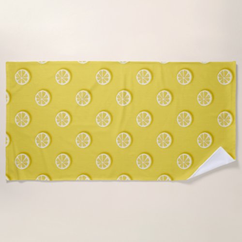 Easy Lemon Squeezy  Beach Towel