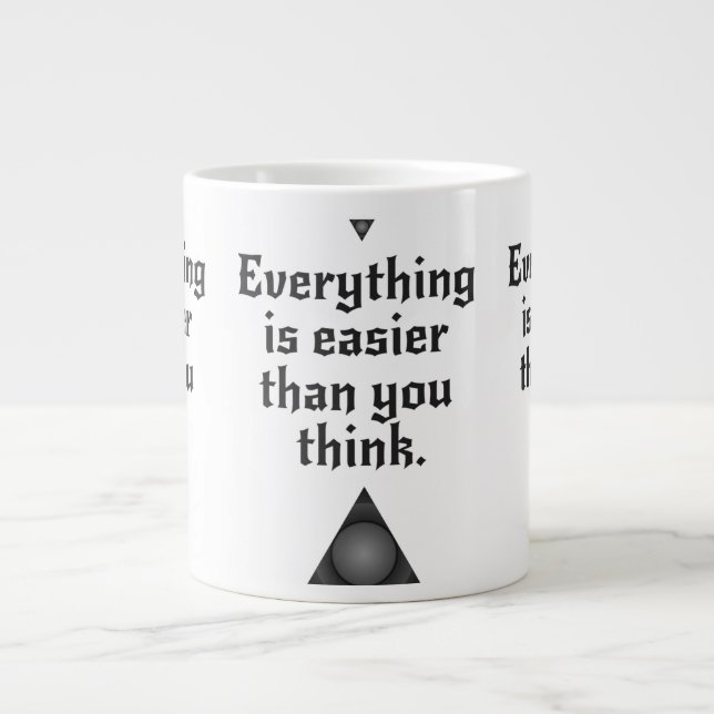Easy Life Giant Coffee Mug (Front)
