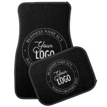Easy Logo Replacement & Custom Text | Black Car Floor Mat Easy Logo Replacement & Custom Text | Black Car Floor Mat