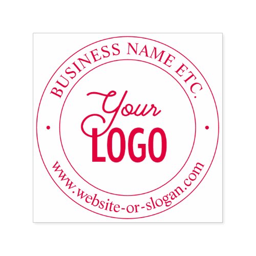 Easy Logo Replacement  Custom Text  Pick Color Self_inking Stamp