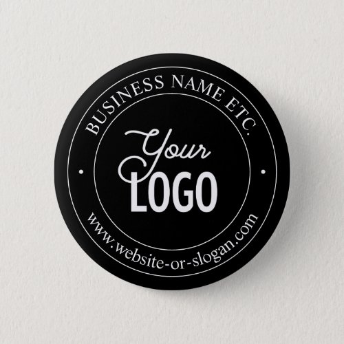 Easy Logo Replacement  Customizable Text  Black Button