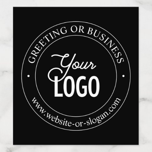 Easy Logo Replacement  Customizable Text  Black Envelope Liner