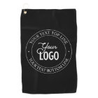 Easy Logo Replacement & Customizable Text | Black