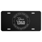 Easy Logo Replacement & Customizable Text | Black