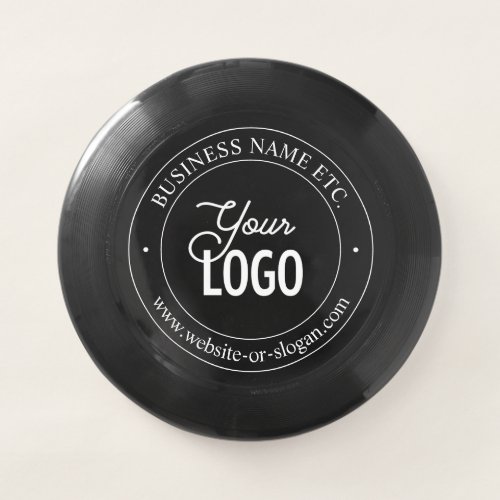 Easy Logo Replacement  Customizable Text  Black Wham_O Frisbee