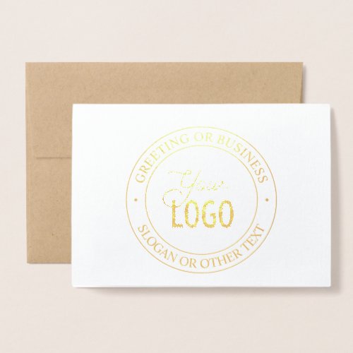 Easy Logo Replacement  Customizable Text Foil Card