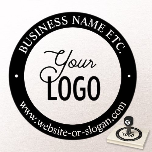 Easy Logo Replacement  Customizable Text Rubber Rubber Stamp