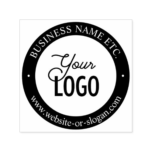 Easy Logo Replacement  Customizable Text Self_inking Stamp