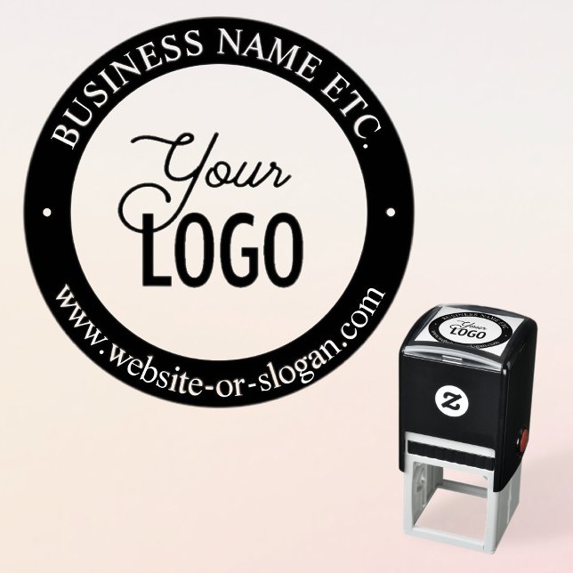 Easy Logo Replacement & Customizable Text Self-inking Stamp (Creator Uploaded)