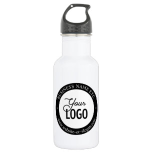 Easy Logo Replacement & Customizable Text Stainless Steel Water Bottle