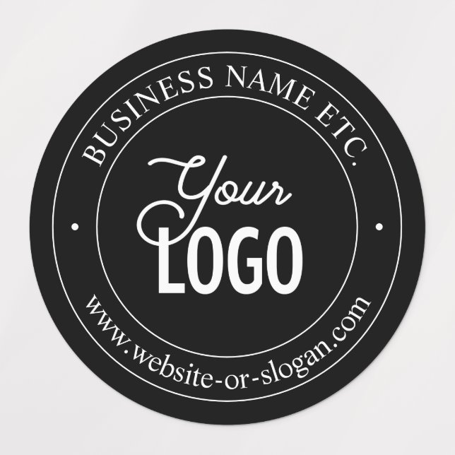 Easy Logo Replacement Customizable Text Waterproof Labels (Design 1)