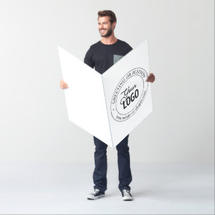 Easy Logo Replacement & Customizable Text White Card