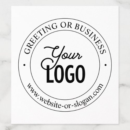 Easy Logo Replacement  Customizable Text  White Envelope Liner
