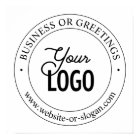 Easy Logo Replacement & Customizable Text | White