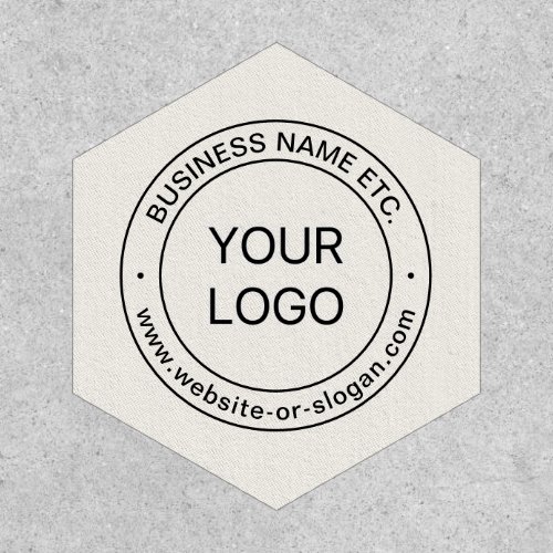 Easy Logo Replacement  Editable Text  Off White Patch
