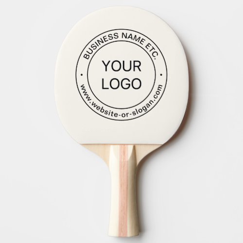 Easy Logo Replacement  Editable Text  Off White Ping Pong Paddle