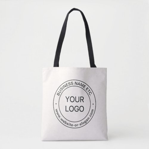 Easy Logo Replacement  Editable Text  Off White Tote Bag