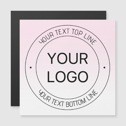 Easy Logo Replacement  Editable Text Pink Ombre