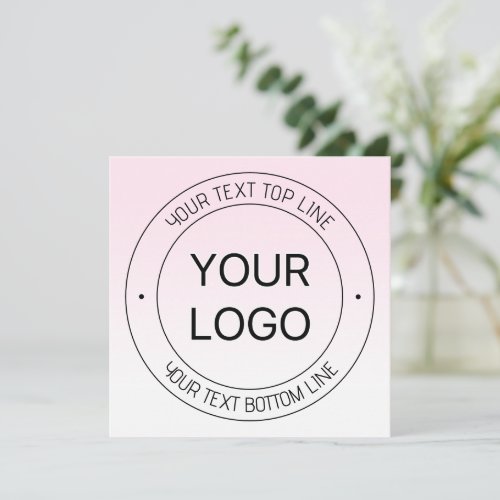 Easy Logo Replacement  Editable Text Pink Ombre