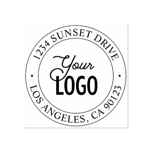 Easy Logo Replacement  Return Address Rubber Stamp