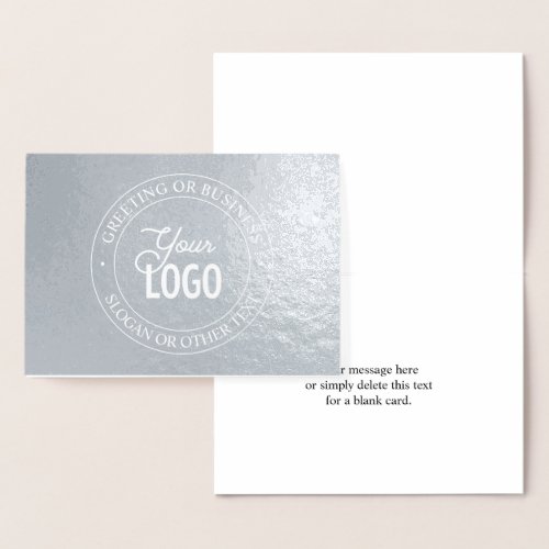 Easy Logo Replacement use a logo with white Foil Card