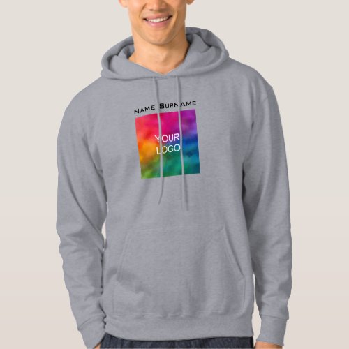 Easy Make Your Own Business Logo Front Design Mens Hoodie