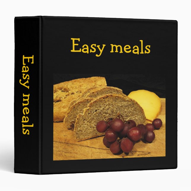 Easy Meals Recipes Binder (Front/Spine)