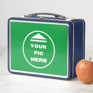 EASY! Metal Lunchbox - Blue - Custom