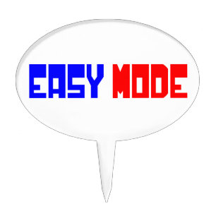 EASY MODE CAKE TOPPER