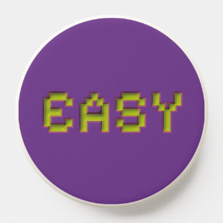 EASY Neon Pixel Art PopGrip - Purple 3D Gaming Pho PopSocket