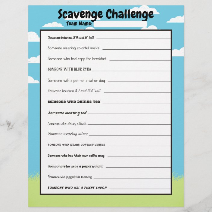 11+ Ice Breaker Scavenger Hunt Gif