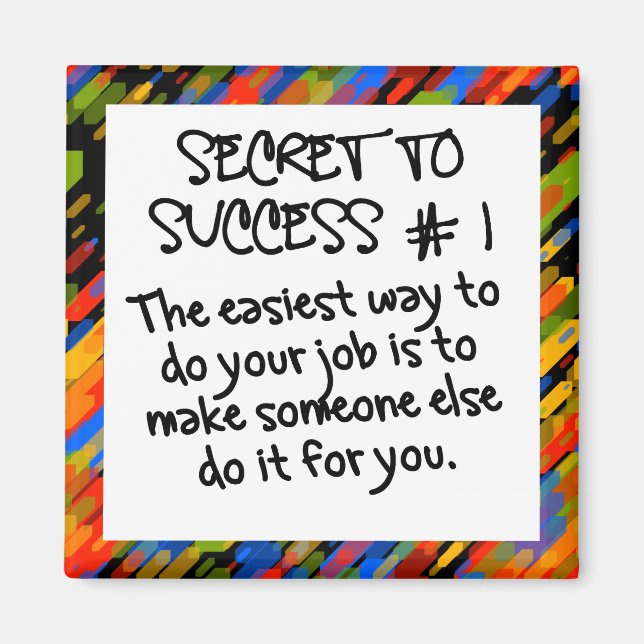 Easy path to success magnet (Front)